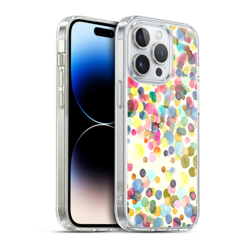 Ninola Watercolor Prints Dots Soft Gel Case for Apple iPhone 13 Pro & MagSafe