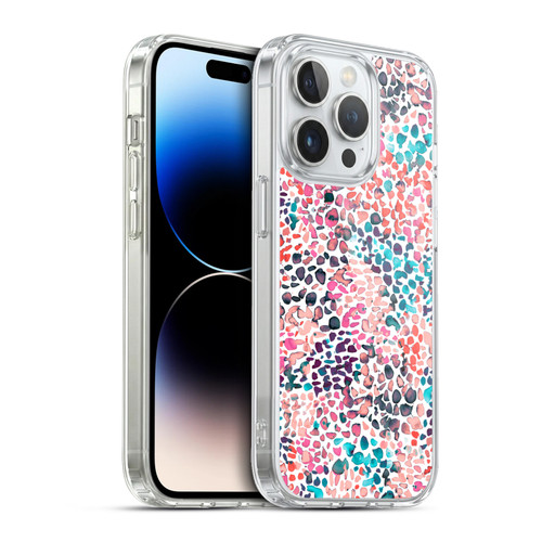 Ninola Watercolor Prints Speckled Painting Soft Gel Case for Apple iPhone 13 Pro & MagSafe