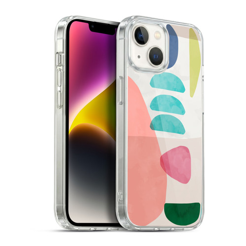 Ninola Watercolor Prints Organic Bold Shapes Soft Gel Case for Apple iPhone 14