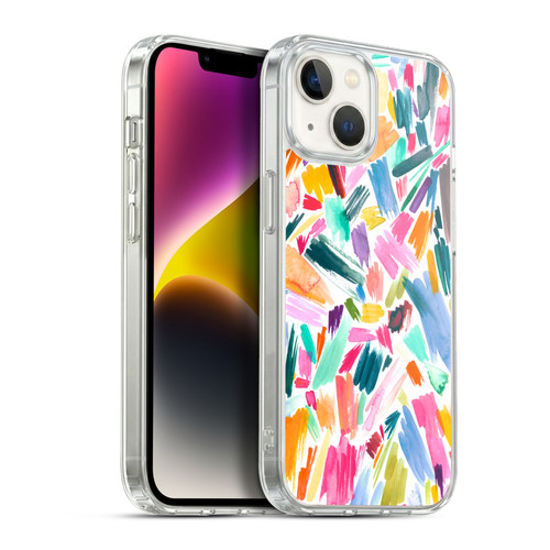 Ninola Watercolor Prints Scribble Soft Gel Case for Apple iPhone 14