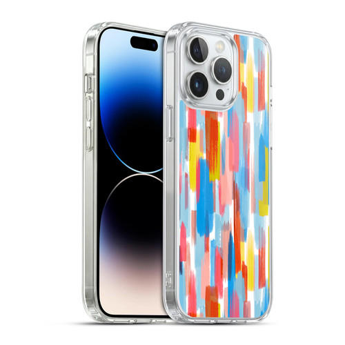 Ninola Watercolor Prints Colour Line Strokes Soft Gel Case for Apple iPhone 14 Pro Max & MagSafe