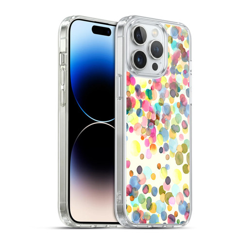 Ninola Watercolor Prints Dots Soft Gel Case for Apple iPhone 14 Pro Max & MagSafe