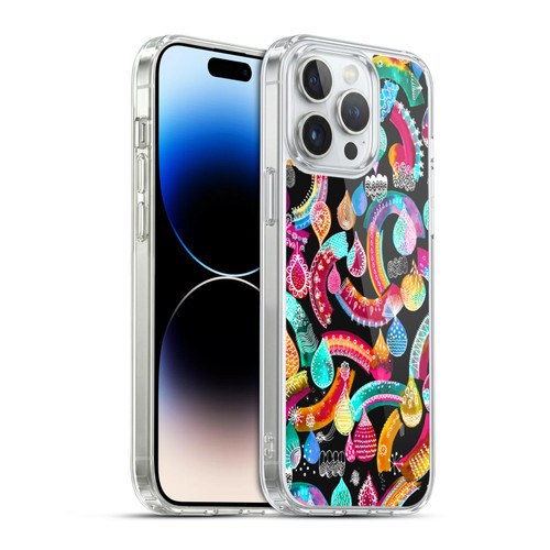 Ninola Watercolor Prints Rainbow Lace Soft Gel Case for Apple iPhone 14 Pro Max & MagSafe