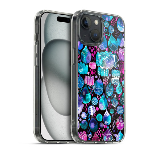Ninola Watercolor Prints Rain Drops Soft Gel Case for Apple iPhone 15 & MagSafe