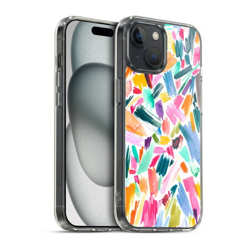 Ninola Watercolor Prints Scribble Soft Gel Case for Apple iPhone 15 & MagSafe