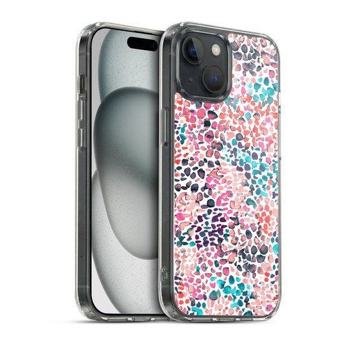 Ninola Watercolor Prints Speckled Painting Soft Gel Case for Apple iPhone 15 & MagSafe