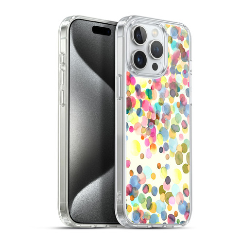 Ninola Watercolor Prints Dots Soft Gel Case for Apple iPhone 15 Pro Max & MagSafe