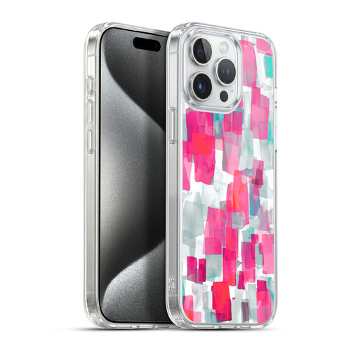 Ninola Watercolor Prints Pink Soft Gel Case for Apple iPhone 15 Pro Max & MagSafe