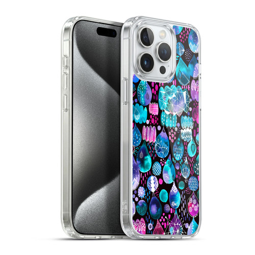Ninola Watercolor Prints Rain Drops Soft Gel Case for Apple iPhone 15 Pro Max & MagSafe