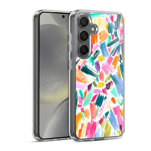 Ninola Watercolor Prints Scribble Soft Gel Case for Samsung Galaxy S24 5G & MagSafe