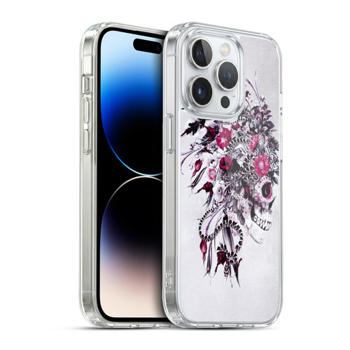 Riza Peker Skulls 6 Red Soft Gel Case for Apple iPhone 13 Pro & MagSafe