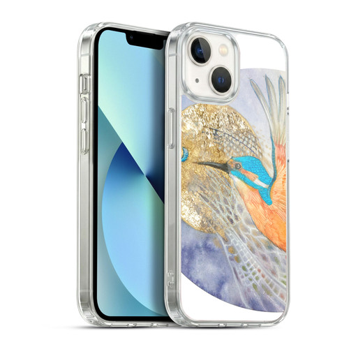 Stephanie Law Birds Kingfisher Soft Gel Case for Apple iPhone 13