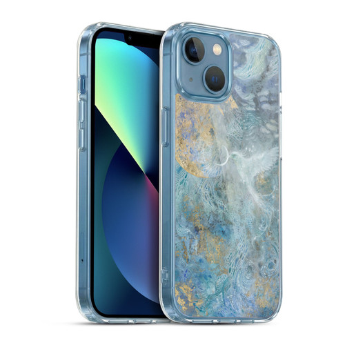 Stephanie Law Birds Silvers Of The Moon Soft Gel Case for Apple iPhone 13 Mini & MagSafe