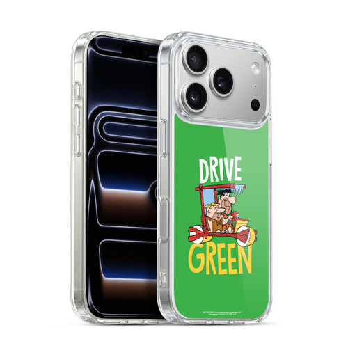 The Flintstones Graphics Drive Green Soft Gel Case for Apple iPhone 17 Pro