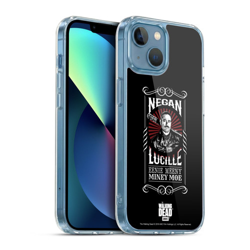 AMC The Walking Dead Negan Biker Art Lucille Soft Gel Case for Apple iPhone 13 Mini & MagSafe