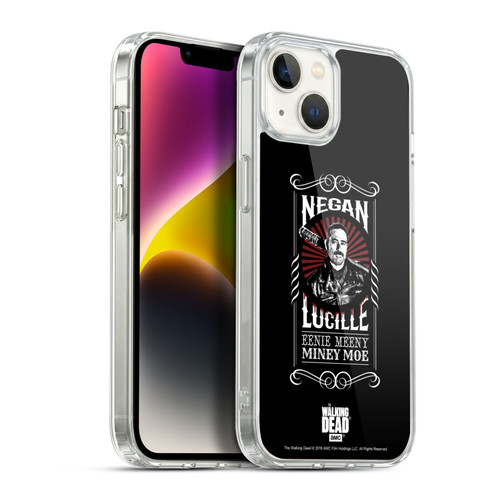 AMC The Walking Dead Negan Biker Art Lucille Soft Gel Case for Apple iPhone 14 Plus & MagSafe