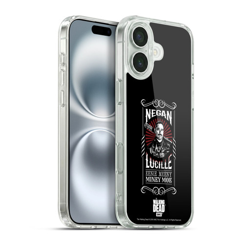 AMC The Walking Dead Negan Biker Art Lucille Soft Gel Case for Apple iPhone 16 Plus & MagSafe