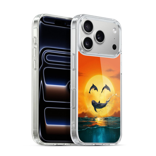 Vincent Hie Graphics Dolphins Smile Soft Gel Case for Apple iPhone 17 Pro
