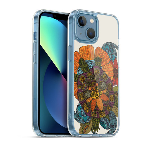 Valentina Animals And Floral Turtle 2 Soft Gel Case for Apple iPhone 13 Mini & MagSafe