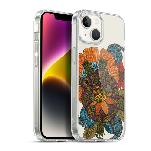 Valentina Animals And Floral Turtle 2 Soft Gel Case for Apple iPhone 14