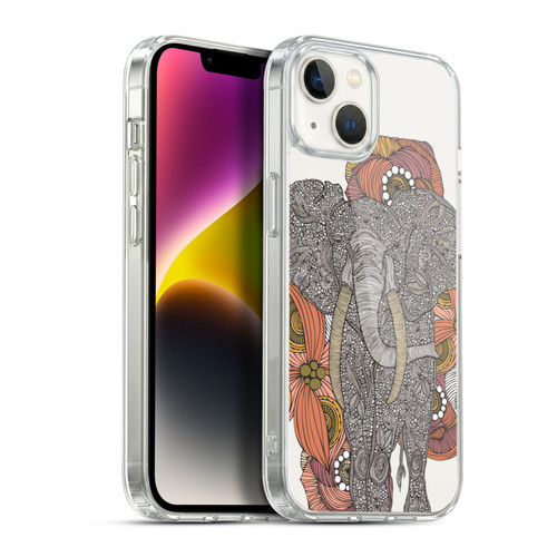 Valentina Animals And Floral Elephant Soft Gel Case for Apple iPhone 14 Plus & MagSafe