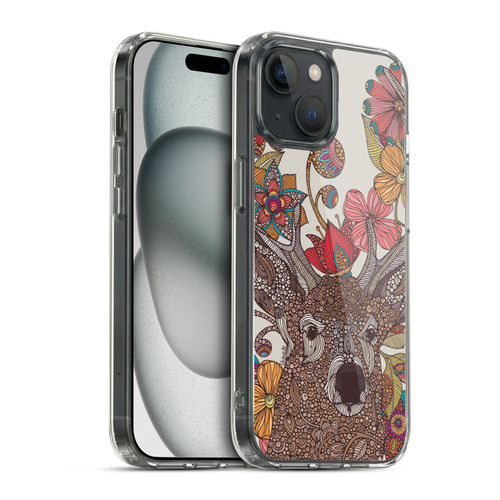 Valentina Animals And Floral Deer Soft Gel Case for Apple iPhone 15 & MagSafe