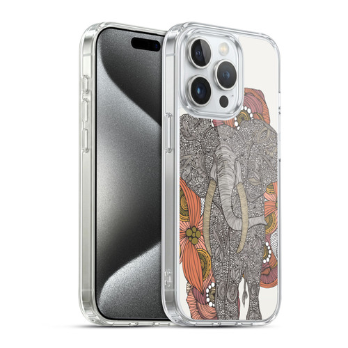 Valentina Animals And Floral Elephant Soft Gel Case for Apple iPhone 15 Pro & MagSafe