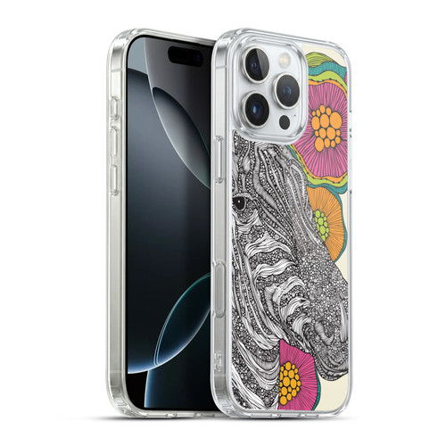 Valentina Animals And Floral Zebra Soft Gel Case for Apple iPhone 16 Pro Max & MagSafe