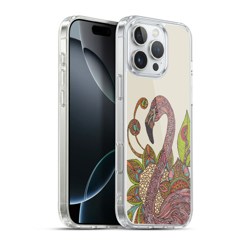Valentina Animals And Floral Flamingo Soft Gel Case for Apple iPhone 16 Pro Max & MagSafe