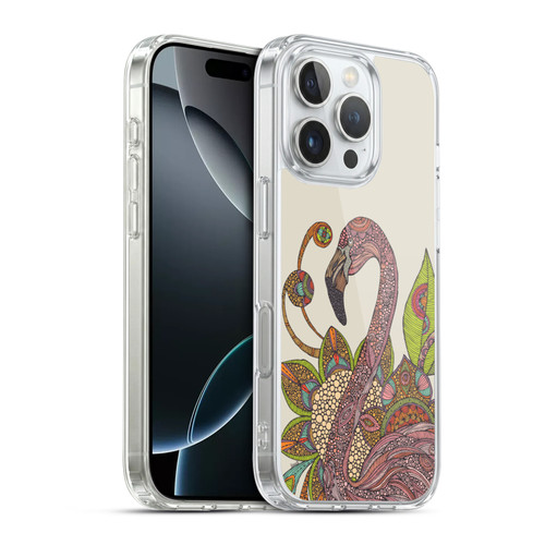 Valentina Animals And Floral Flamingo Soft Gel Case for Apple iPhone 16 Pro & MagSafe
