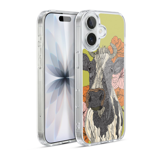 Valentina Animals And Floral Cow Soft Gel Case for Apple iPhone 17