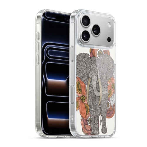 Valentina Animals And Floral Elephant Soft Gel Case for Apple iPhone 17 Pro Max