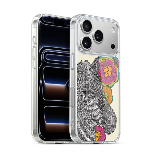 Valentina Nature and Floral Zebra Soft Gel Case for Apple iPhone 17 Pro