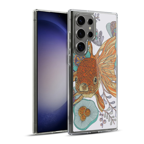 Valentina Animals And Floral Goldfish Soft Gel Case for Samsung Galaxy S23 Ultra 5G & MagSafe
