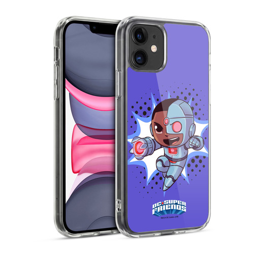 Super Friends DC Comics Toddlers 1 Cyborg Soft Gel Case for Apple iPhone 11