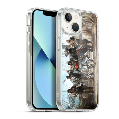 Assassin's Creed Black Flag Key Art Edward Group Soft Gel Case for Apple iPhone 13