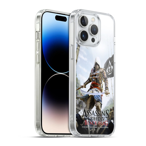 Assassin's Creed Black Flag Key Art Edward Sword Soft Gel Case for Apple iPhone 14 Pro Max & MagSafe