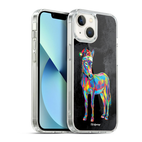 P.D. Moreno Christmas Animal Pop Colors Donkey Soft Gel Case for Apple iPhone 13