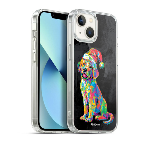 P.D. Moreno Christmas Animal Pop Colors Labrador Soft Gel Case for Apple iPhone 13