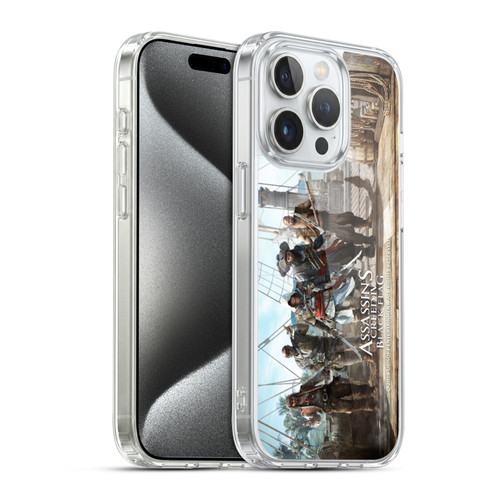 Assassin's Creed Black Flag Key Art Edward Group Soft Gel Case for Apple iPhone 15 Pro & MagSafe