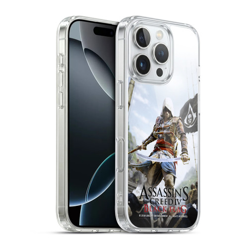 Assassin's Creed Black Flag Key Art Edward Sword Soft Gel Case for Apple iPhone 16 Pro & MagSafe