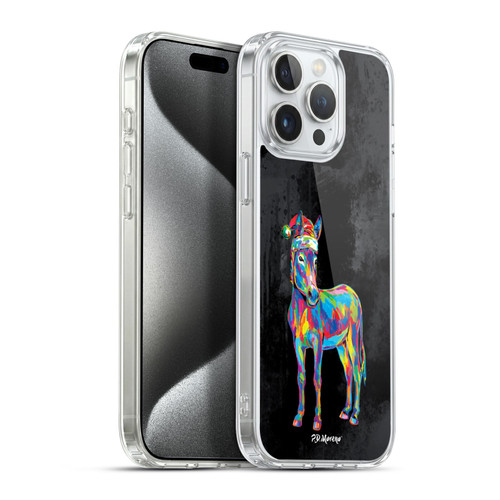 P.D. Moreno Christmas Animal Pop Colors Donkey Soft Gel Case for Apple iPhone 15 Pro Max & MagSafe