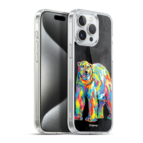 P.D. Moreno Christmas Animal Pop Colors White Bear Soft Gel Case for Apple iPhone 15 Pro Max & MagSafe
