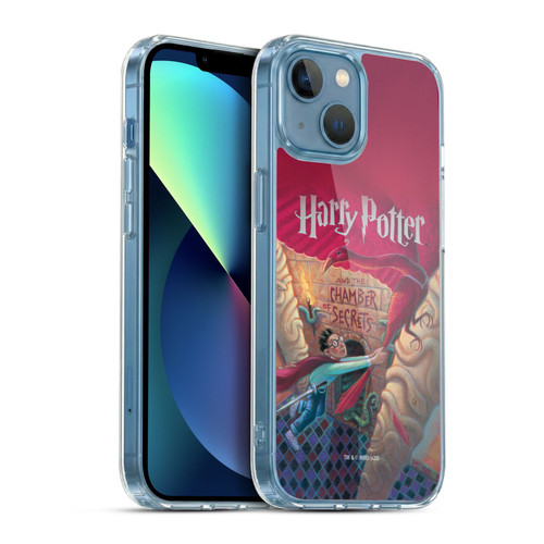 Harry Potter Literary Covers Chamber Of Secrets Soft Gel Case for Apple iPhone 13 Mini & MagSafe