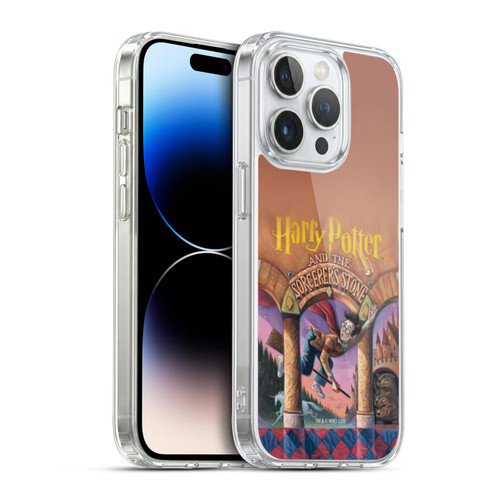 Harry Potter Literary Covers Sorcerer's Stone Soft Gel Case for Apple iPhone 14 Pro & MagSafe