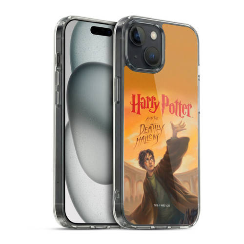 Harry Potter Literary Covers Deathly Hallows Soft Gel Case for Apple iPhone 15 & MagSafe