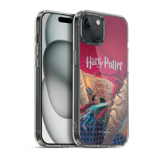 Harry Potter Literary Covers Chamber Of Secrets Soft Gel Case for Apple iPhone 15 Plus & MagSafe