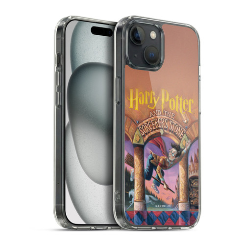 Harry Potter Literary Covers Sorcerer's Stone Soft Gel Case for Apple iPhone 15 Plus & MagSafe