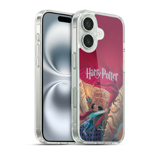 Harry Potter Literary Covers Chamber Of Secrets Soft Gel Case for Apple iPhone 16 & MagSafe