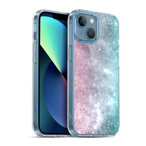 PLdesign Sparkly Coral Sea Pink Soft Gel Case for Apple iPhone 13 Mini & MagSafe